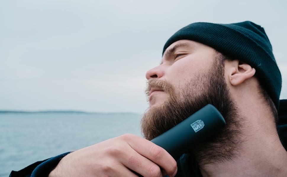 Випрямляч для бороди Odenson Beard Forger – бездротовий підігрівальний гребінець для догляду за бородою, 4 температурні режими, акумуляторний