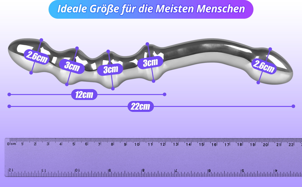Анальний стимулятор SXOVO з нержавіючої сталі: двійний дildo, масажер простати, для чоловіків та жінок