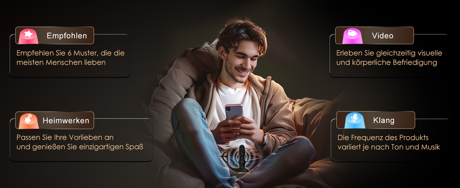 Анальні вібратори для чоловіків: дildo-вібратор, анальний плагін з 7 функцій, стимуляція простати, кільце для пеніса. Іграшки для пар.