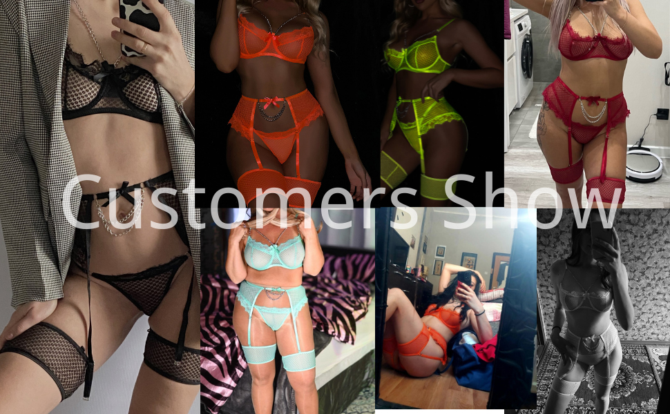 Сексуальний комплект нижньої білизни Aranmei для жінок, 4 частини: бюстгальтер, труси, панчіхотримач, стрінги, червоний, мереживо, кісточки, XXL