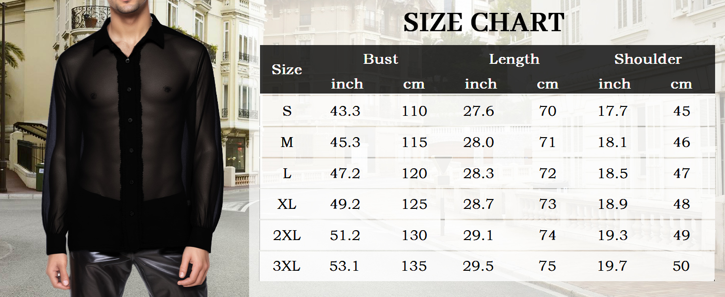 Чоловіча прозора сорочка AIEOE, тонке сексуальне т-образне поло з довгим рукавом, для дискотеки та клубів, чорний, розмір S-3XL