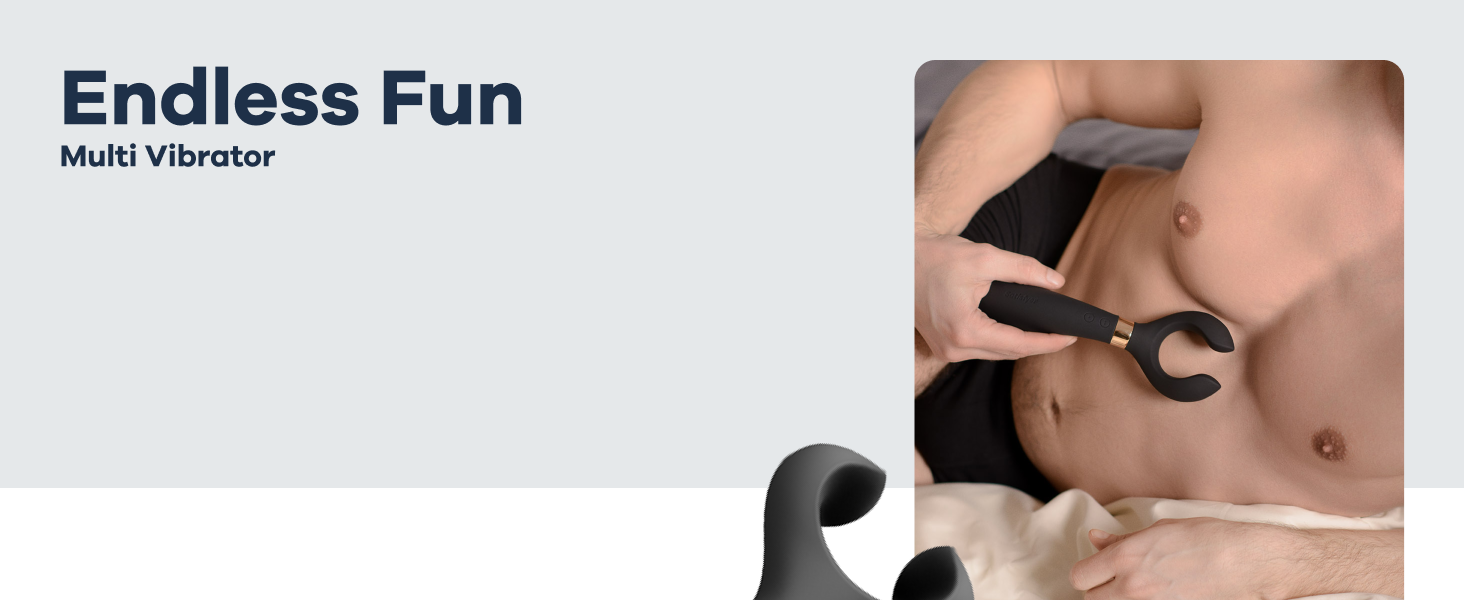 Вібратор для пар Satisfyer Endless Fun: 33 функції, 100 вібрацій | Сильний та тихий для жінок та чоловіків | Іграшка для дорослих, як дildo та для стимуляції клітора | Чорний | 1 шт.