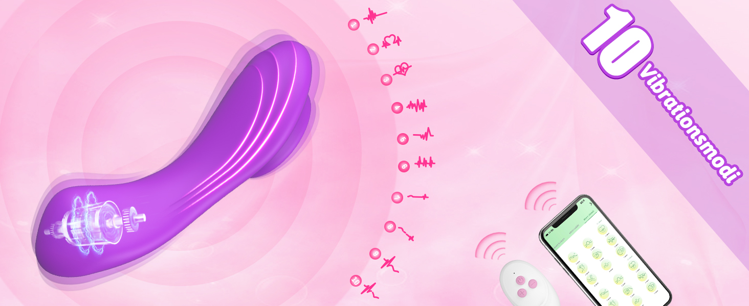 Вібратор-метелик DRAGOSTI Ultra-Thin 0.09Pfund - тихий, з магнітною підставкою та пультом керування, 10 режимів вібрації, для дорослих, для пар