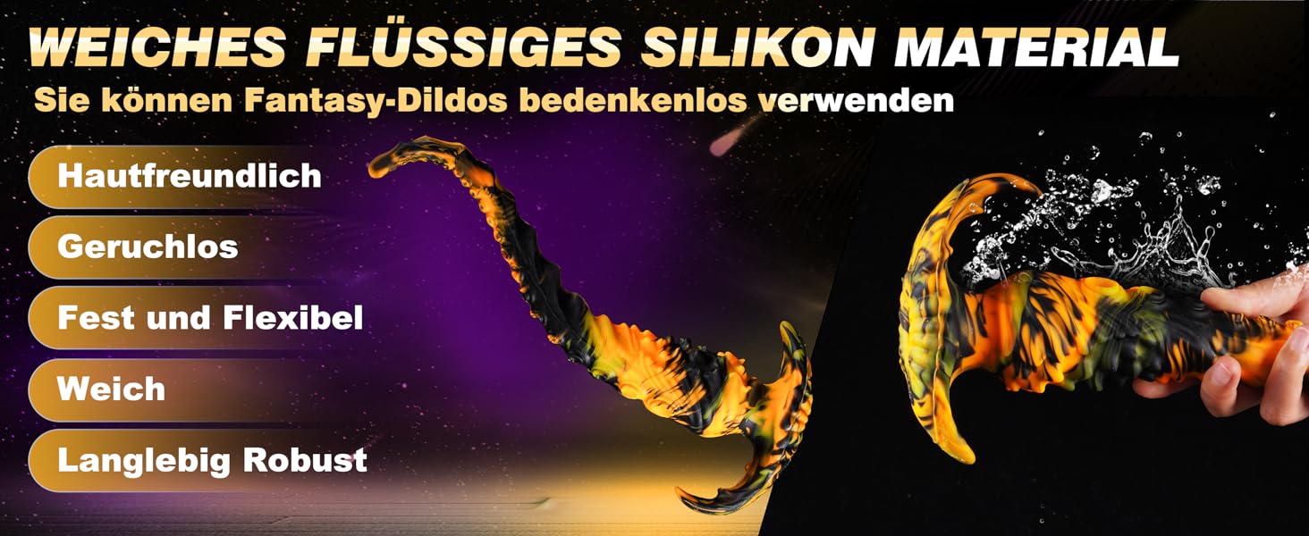 Анальний дилда Tentakel 34,5 см з силікону: фантазійний анаплаг для пар, жінок та чоловіків