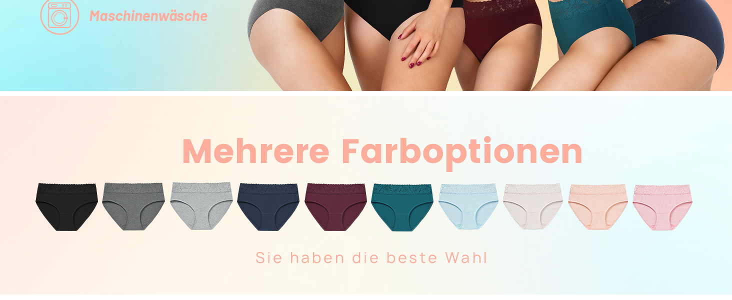 Сліпекс жіночі труси Wealurre з бавовни, мереживо, 5 шт. XL, темно-кольорові