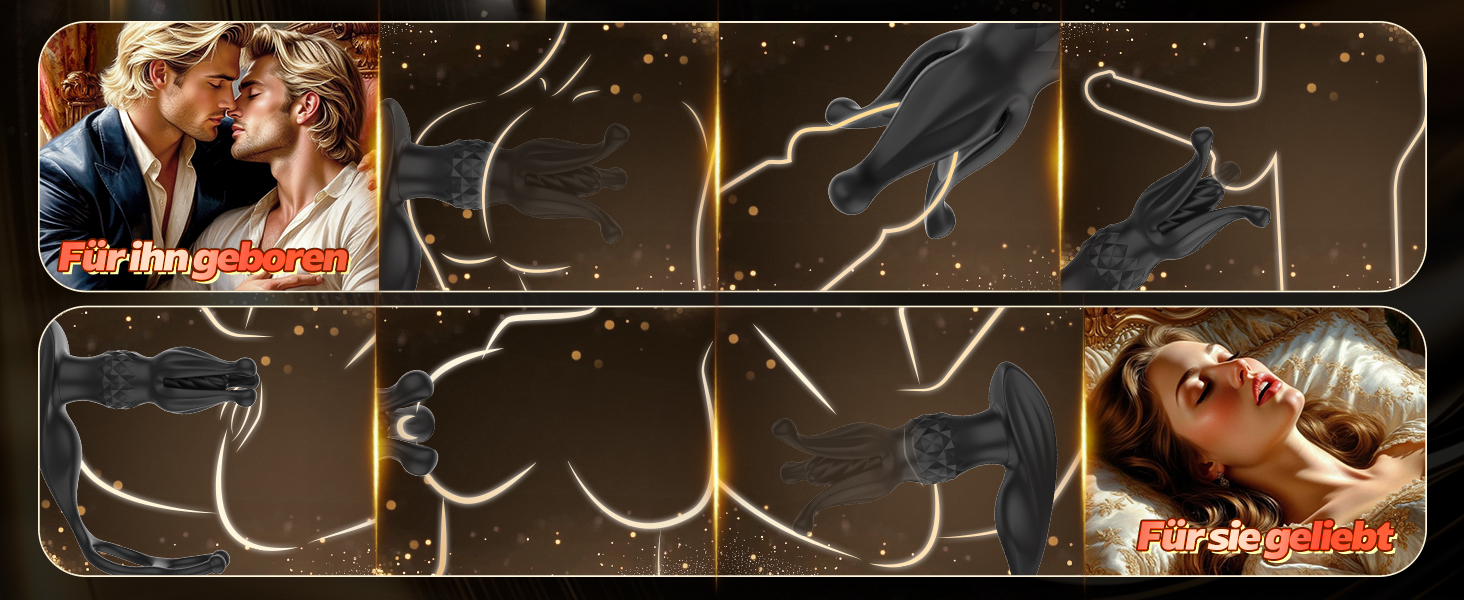 Вібратор для простати, анальний вібратор QRRQ з 9 режимами вібрації, USB зарядка, IPX6 водонепроникний, іграшка для чоловіків