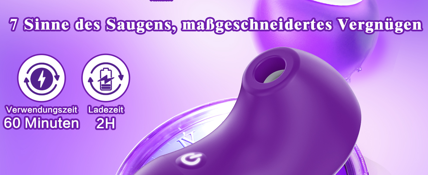 Вібратор для жінок з силікону, набір вібраторів з 7 режимами, тихий та потужний, фіолетовий