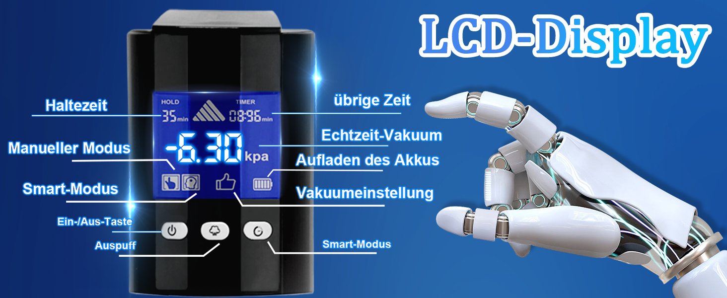 Електрична вакуумна помпа для чоловіків NAIXBTY для збільшення пеніса та покращення ерекції. Різні режими, вакуумна помпа для стимуляції, секс-іграшки. Розміри: 22.9*5.1 см