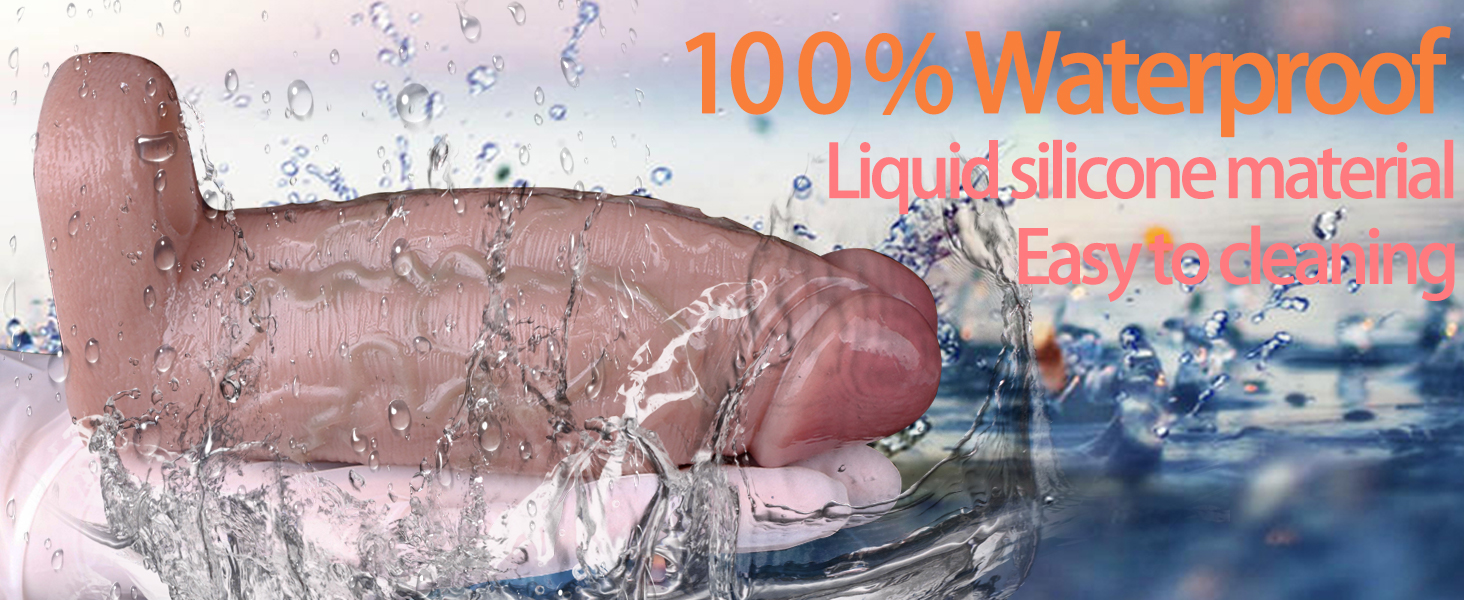 Реалістична пеніс-манжета з потовщеним мошонковим кільцем для збільшення пеніса та затримки еякуляції. Секс-іграшка для чоловіків. Реалістичний колір шкіри.