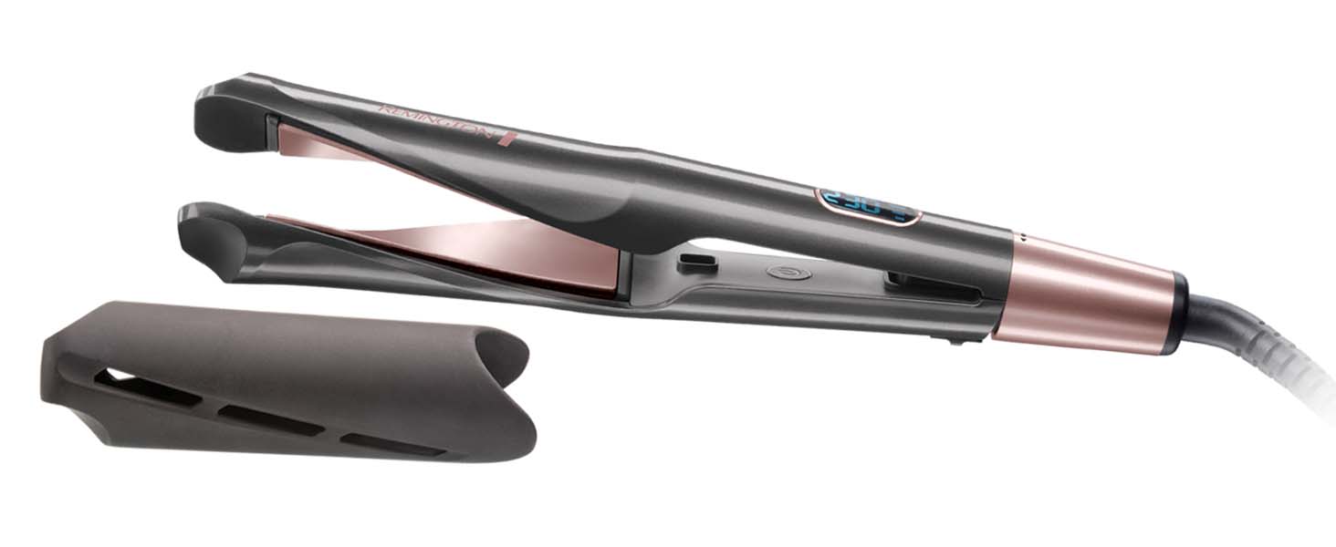 Іонійний фен-стайлер Remington Curl-Straight D5707 2в1 для завивки та випрямлення волосся (2200W, з дифузором, конічною насадкою та круглою щіткою 45мм)