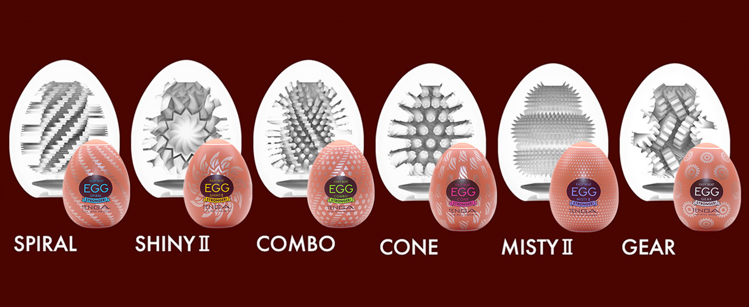 Масажер для тіла Tenga Stronger Package (6 шт.), Колір: Коричневий, 7 см