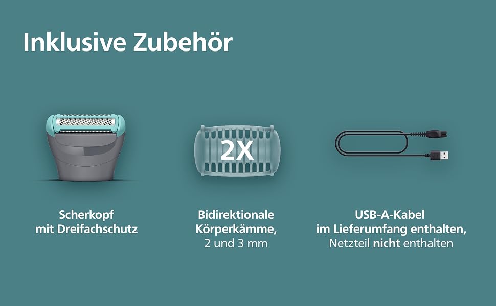 Тример для тіла та інтимних зон Philips Bodygroom Series 3000 BG3480/15, водонепроникний, з системою захисту шкіри, 80 хв роботи