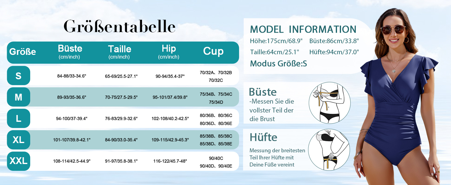 Чоловічий купальник Yuson Girl з рюшами, V-подібний виріз, корегуючий, суцільний, з пуш-ап, монокіні, чорний, XL