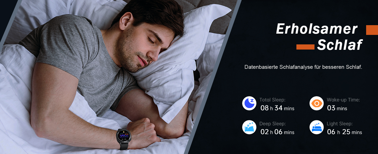 Смарт-годинник TIMU для чоловіків, 1.45' AMOLED дисплей, можливість дзвінків, 115+ спортивних режимів, моніторинг пульсу, сну та крокомір, водонепроникність IP68