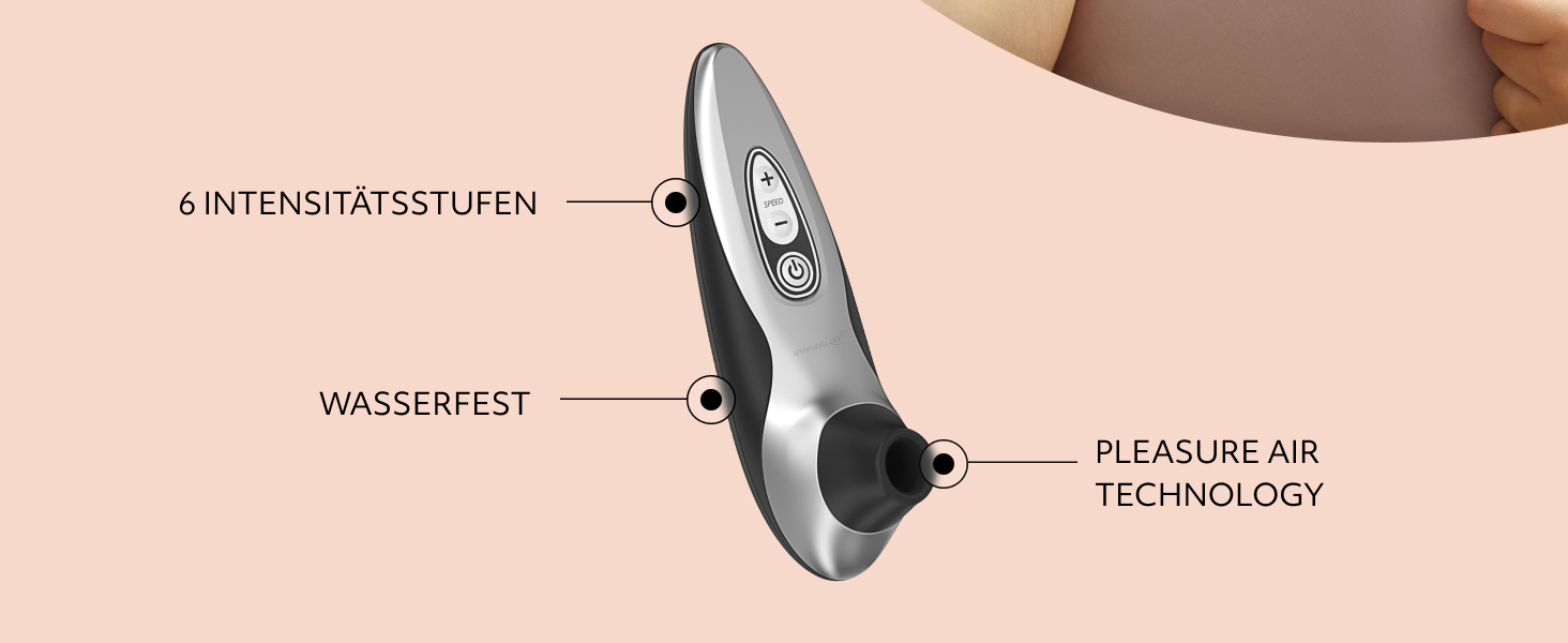 Womanizer Pro 40 - вібратор для клітора: 6 рівнів інтенсивності, тихий, водонепроникний, magenta/срібло