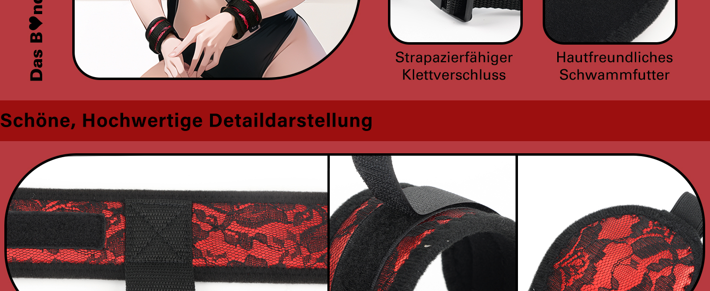 Набір для БДСМ: наручники, пов'язка на очі, стрічки, нашийник, ремінці для зап'ястя. Ідеально для пар, екстремальних ігор та косплею. 5 предметів