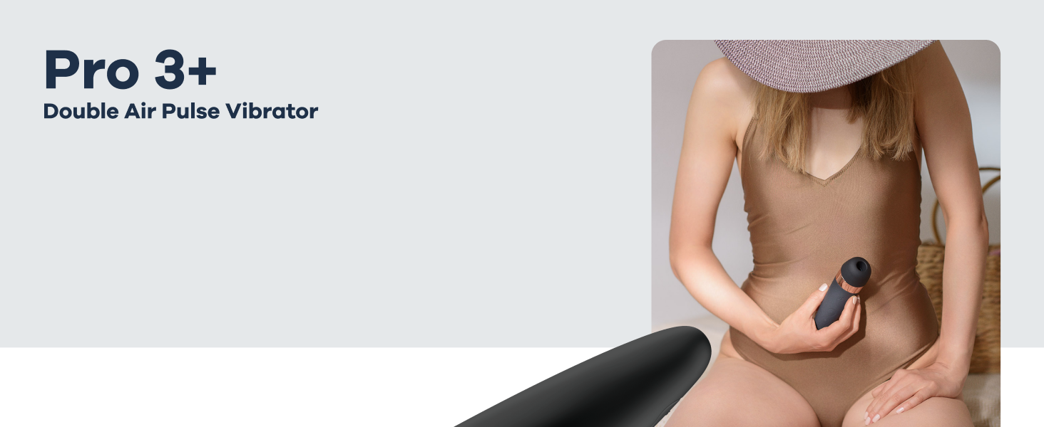 Vibrator Satisfyer Pro 3 Plus: потужний масажер для жінок | Стимуляція клітора | Безшумний, водонепроникний (IPX7), з функцією насосу | 1 шт.