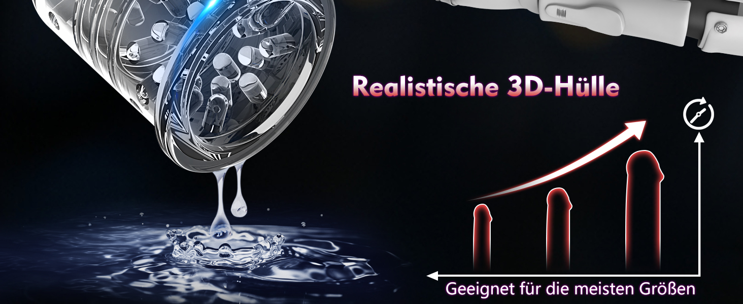 Електричний масажер для чоловіків з телескопічною функцією та режимами вібрації та обертання, портативний секс-іграшка для чоловіків