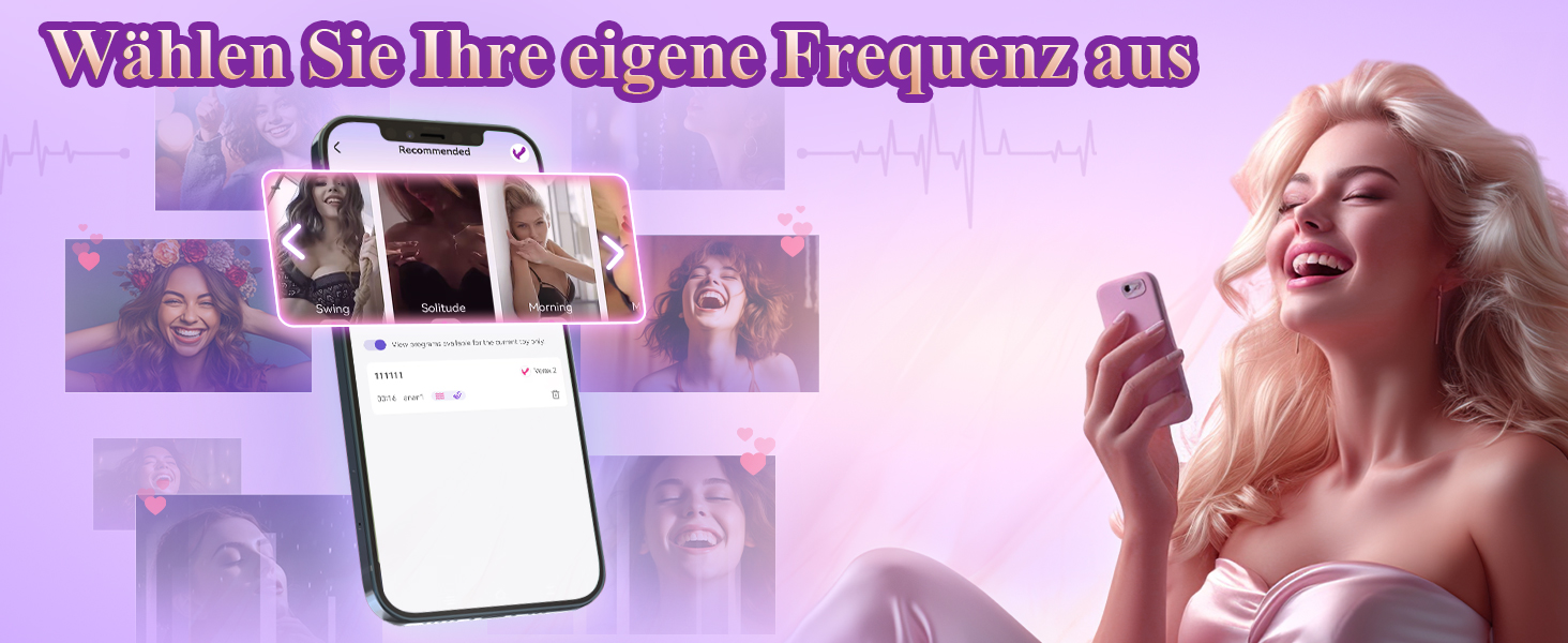 Інтимні іграшки для пар EAWESION: вібратор-масажер, анальний плагін, стимулятор G-точки, 9 режимів, фіолетовий