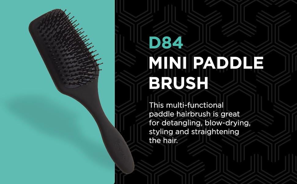 Масажна щітка для волосся Denman Paddle Brush D84, 9 рядів щетинок, 1 шт.