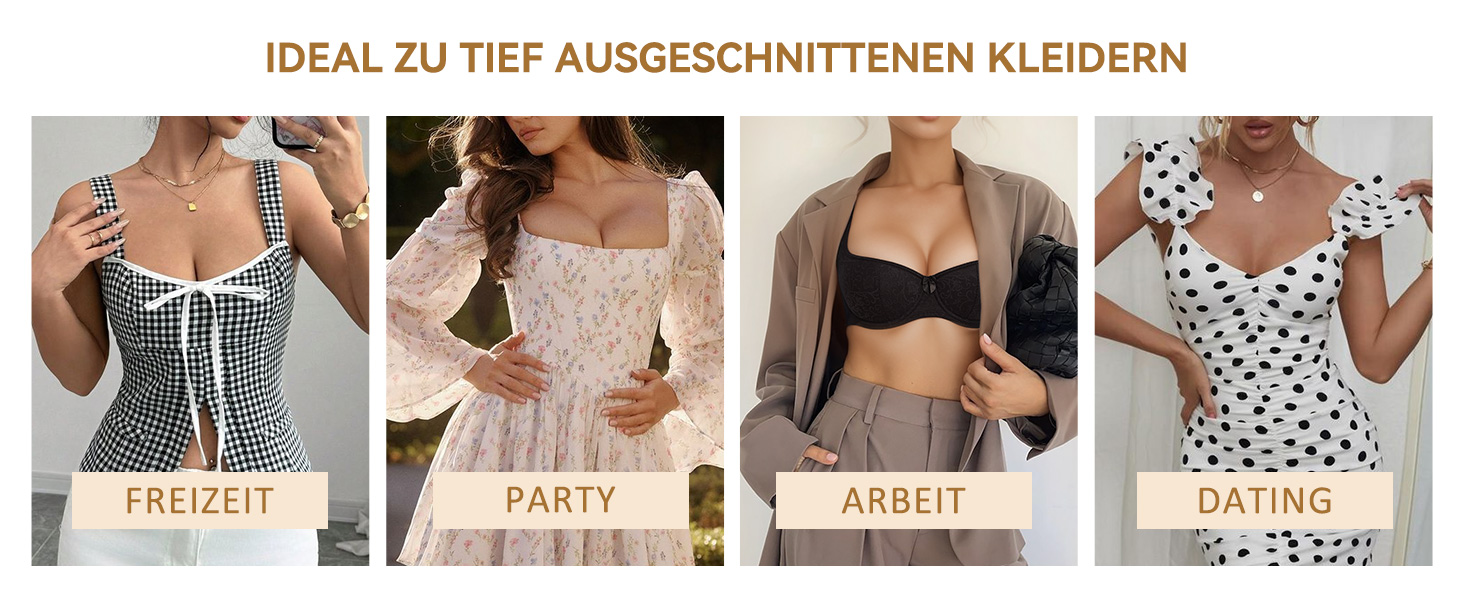 Дирндль бюстгальтер Lemorosy для жінок з кісточками, balconette, з м'якими широкими бретелями, чорний 85B