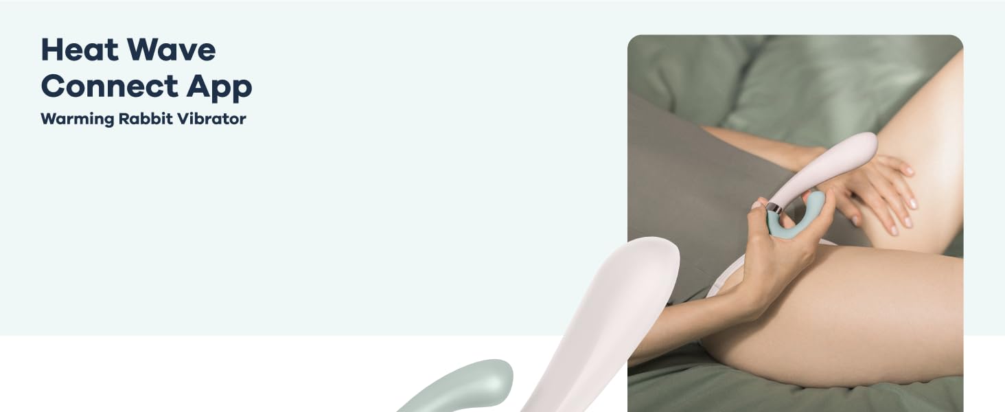 Satisfyer Heat Wave Connect - вібратор для жінок з підключенням Bluetooth | Зігріваючий вібратор з функцією нагріву та керуванням через додаток | Медичний силікон, 20 см | Mint