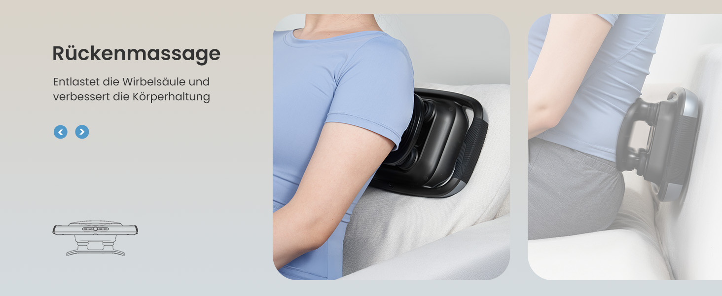 Перкусійний масажер RENPHO Massage Gun для глибокого масажу м'язів, 3200 об/хв, акумулятор 2500mAh, USB-C, 4 змінні насадки, чорний