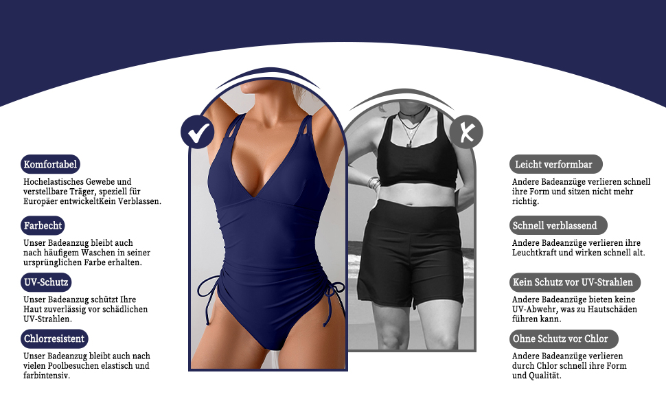 Більочник жіночий для корекції живота – Сексуальний монокіні з пуш-ап, V-подібний виріз та регульованими бретелями, суцільний купальник, стандарт L-XL, чорний