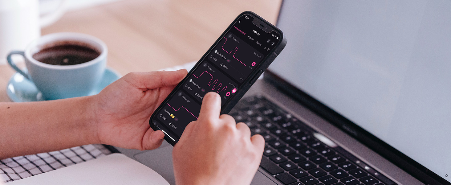 Lovense Lush 2 - вібратор для жінок, набір з 1000+ режимів, Bluetooth, дискретний та тихий, для подорожей та особистого використання