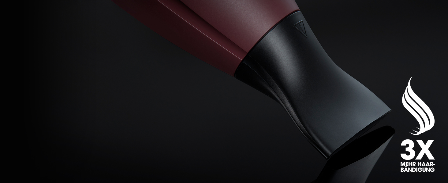 Професійний фен для волосся ghd Helios: швидке сушіння, низький рівень шуму, легка вага, для стілінгу та blowout (колір Bordeaux)