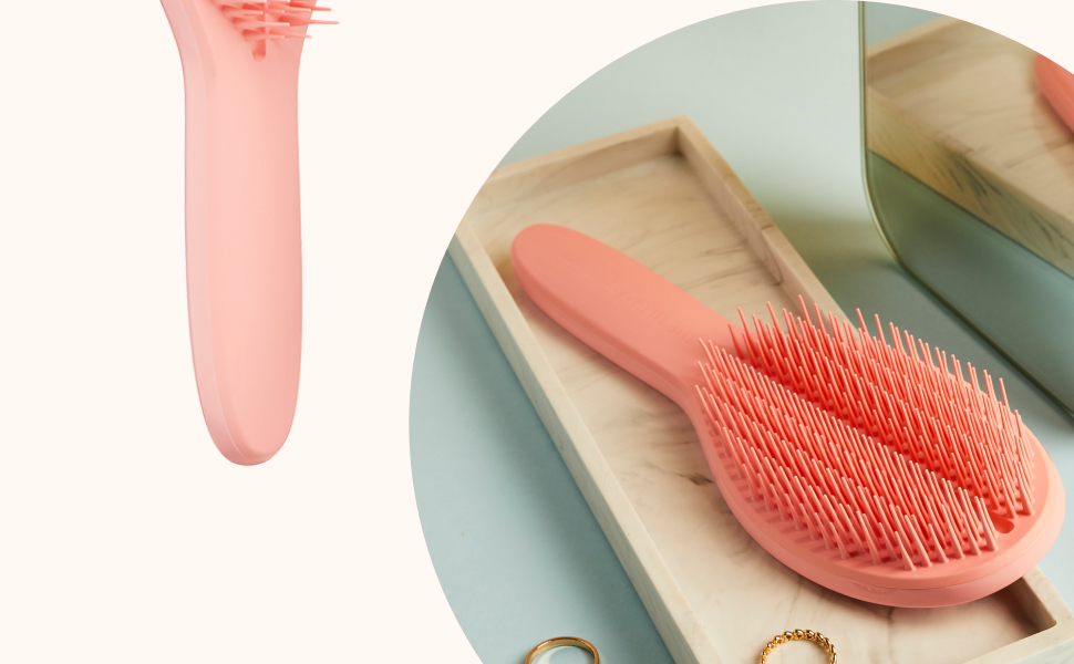 Щітка для волосся Tangle Teezer Ultimate Detangler для вологого та сухого волосся, розплутувальна щітка для густого, кучерявого та довгого волосся, колір Cappuccino