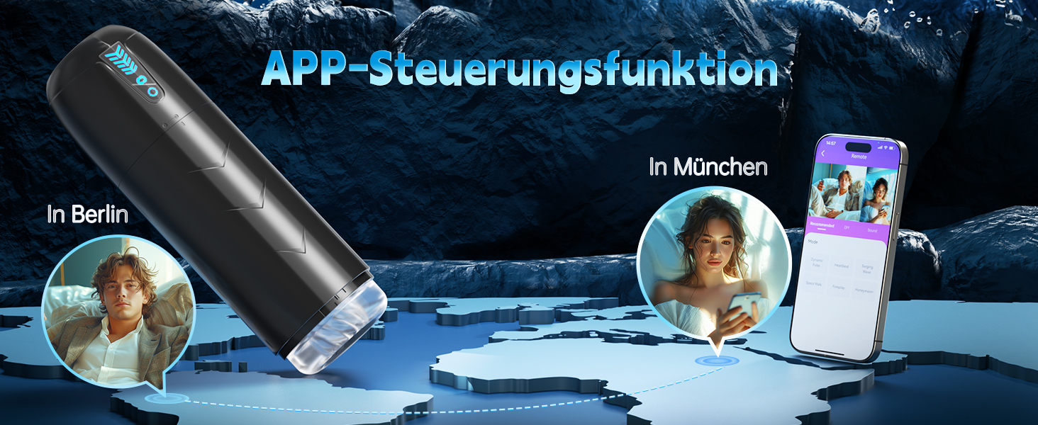 AI-Sync Електричний мастурбатор для чоловіків: Кубок з 7 режимами стимуляції (вакуум + ротація) та 3D реалістичною мушкою для імітації орального сексу