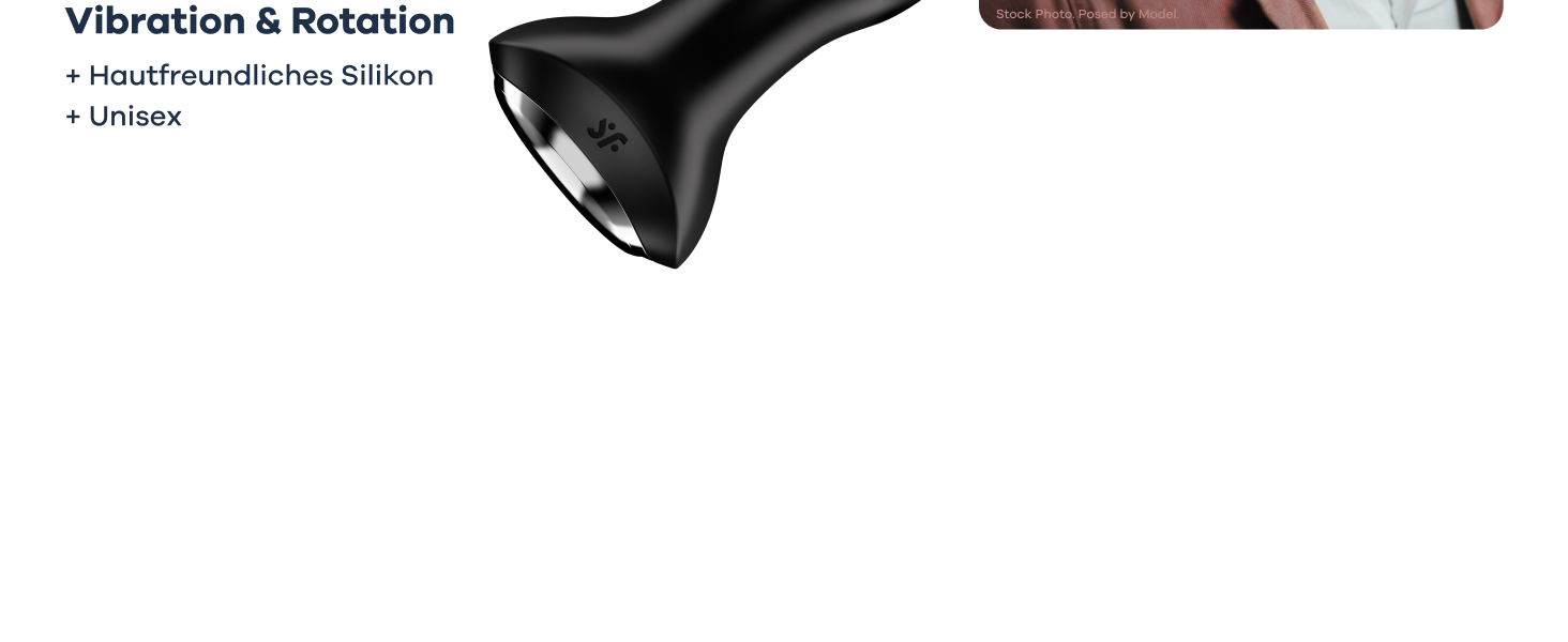 Satisfyer Rotator Plug 2 Connect App Bluetooth: вібратор для анусу з ротаційними кульками | Водонепроникний (IPX7) | 12,5 см | Чорний