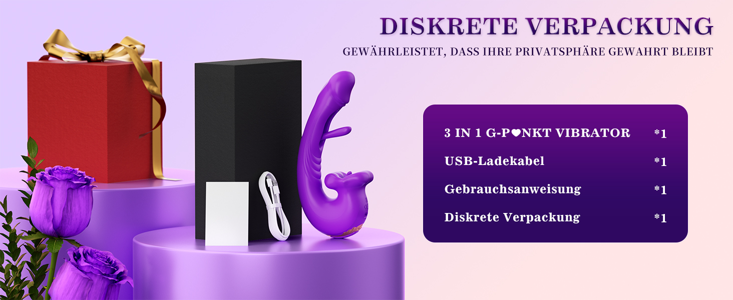 Вібратор для жінок Dildo з 10 режимами вібрації та 10 смаками язика, стимулятор клітора, для пар