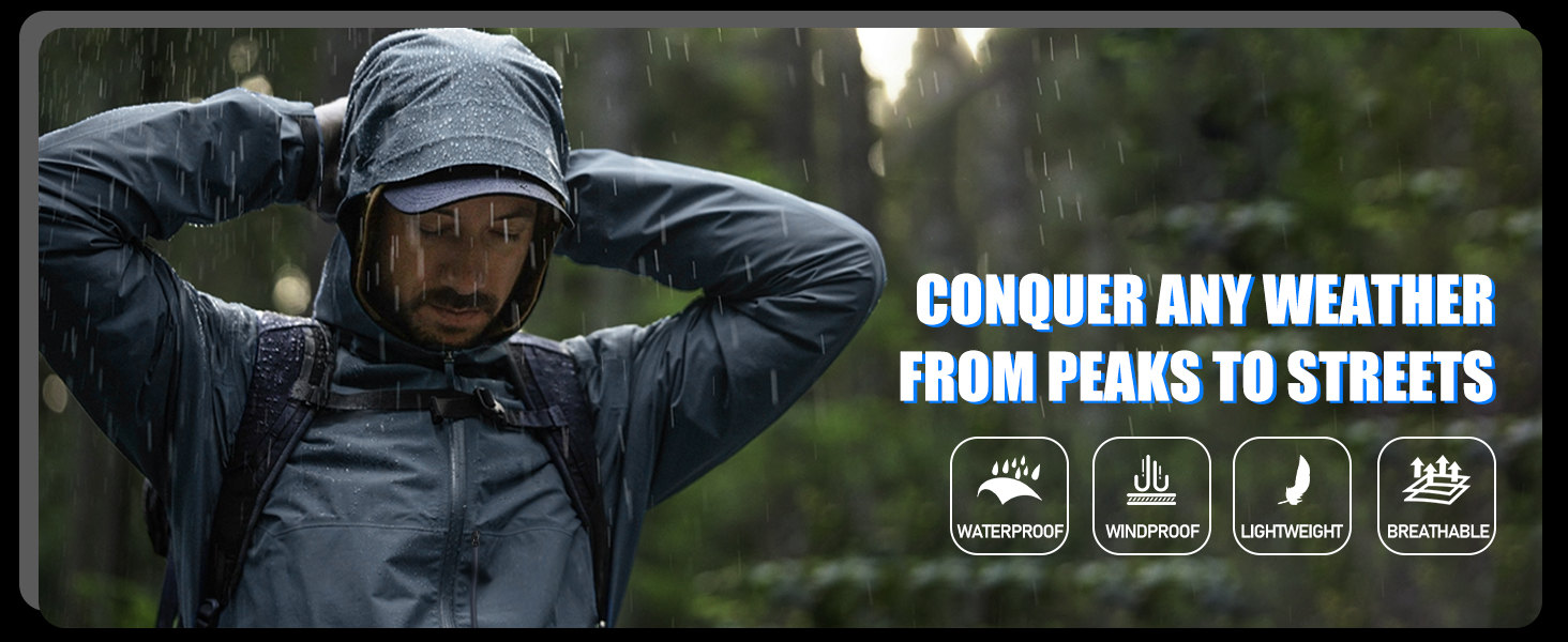 Чоловіча водонепроникна куртка для кемпінгу Pioneer Camp: дихаюча outdoor куртка з капюшоном та 4 кишенями, XXL, чорна