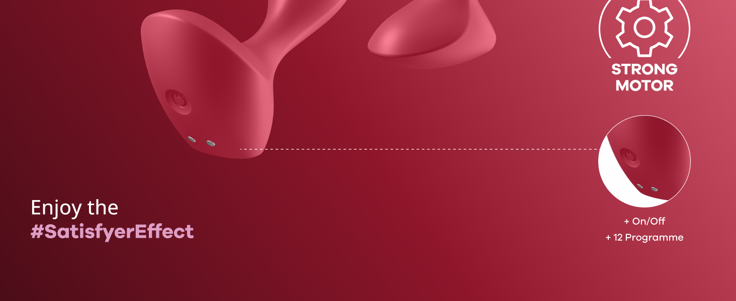 Анальні вібратори Satisfyer Backdoor Lover | Водонепроникний анальний плаг | Стимуляція простати | Іграшки для дорослих (Червоний)