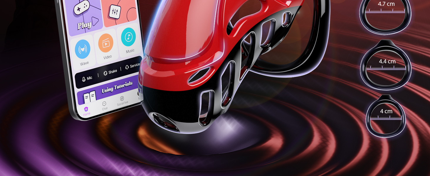 Кагець для кастрації чоловіків - пристрій для сексуальних ігор, SM-фетиш, фіксація пеніса, кагець, ремені для фіксації пеніса, 5 розмірів, кільця для пеніса, 2 ключі та 1 замок