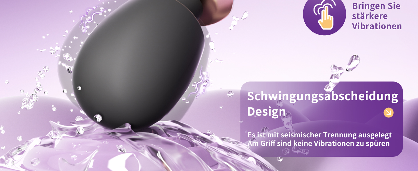 Вібратор з гнучким наконечником для жінок та пар: 5 частот, 3 інтенсивності, IPX6, чорний