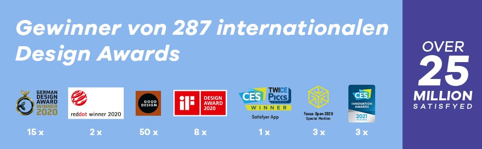 Вібратор Satisfyer G-Punkt Vibes: тихий, потужний стимулятор клітора | Водонепроникний секс-іграшка для жінок (IPX7) | Charming Smile