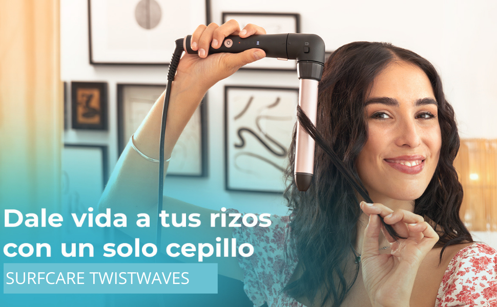 Конічний паяльник для локонів Cecotec SurfCare TwistConic 33W з керамічним покриттям, діаметр 13-25 мм, для створення природних хвиль та текстури волосся