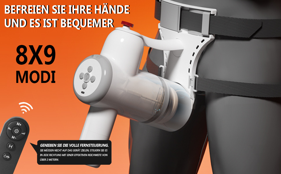 Електричний мастурбатор для чоловіків з телескопічною функцією та реміннем на стегна. Автоматичне змащення. Іграшки для дорослих.