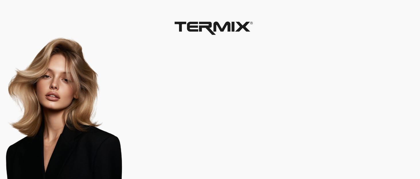 Керамічна кругла щітка для волосся Termix C-Ramic Ø60 мм для блиску та захисту від пухнастості, прозора