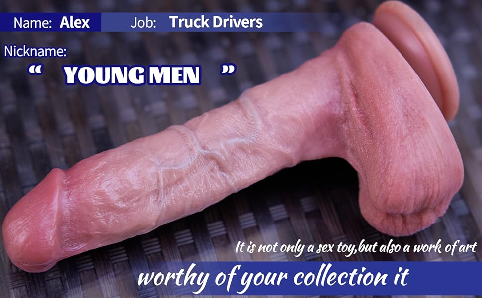 Реалістичний дилдо ручної роботи з сильним присоском для інтимних іграшок, з м'якого силікону (для чоловіків)