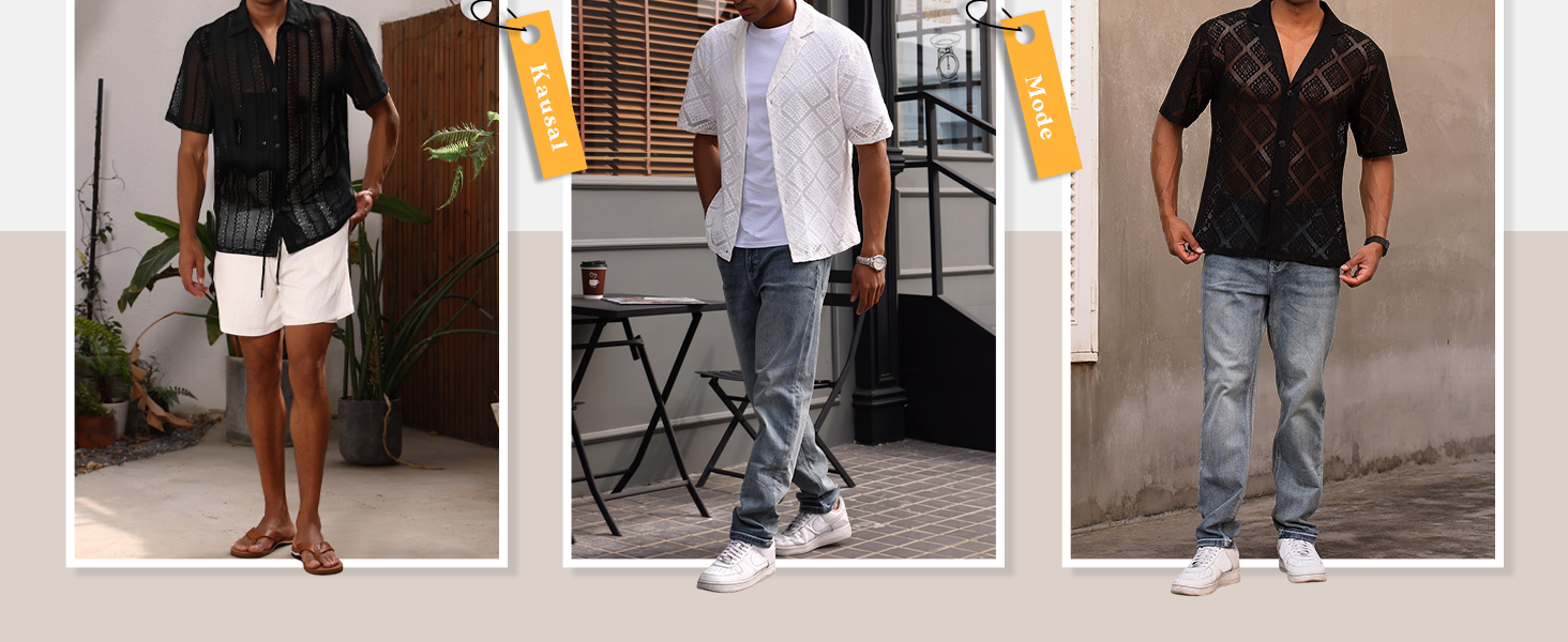 Чоловіча прозора сітчаста сорочка для музичного фестивалю, Rave, клубного одягу, чорна, розмір M