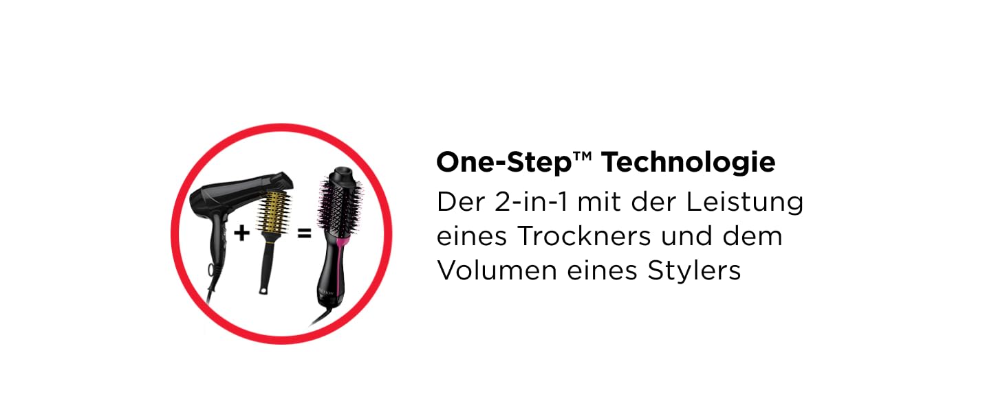 Фен-щітка для об'єму Revlon Salon One-Step для короткого та середнього волосся, іонізація та керамічне покриття, RVDR5282UKE, чорний