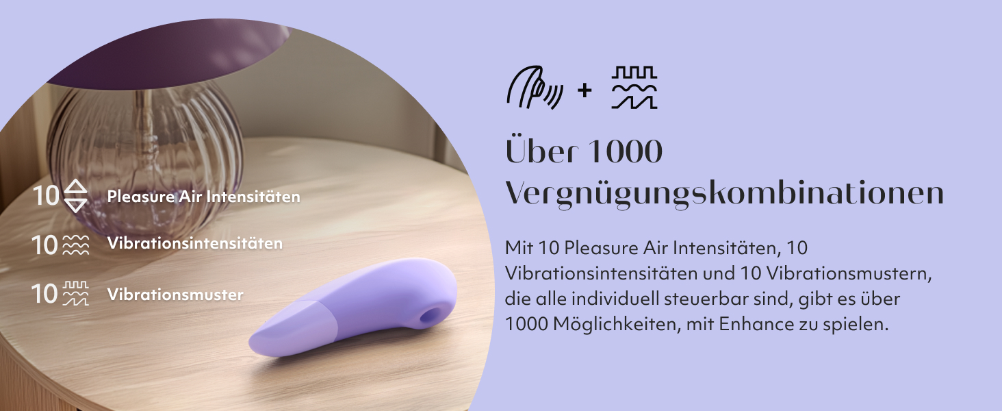 Womanizer Enhance 2 в 1: вібратор клітора та соска-стимулятор | Водонепроникний, акумуляторний | Іграшка для дорослих, фіолетовий