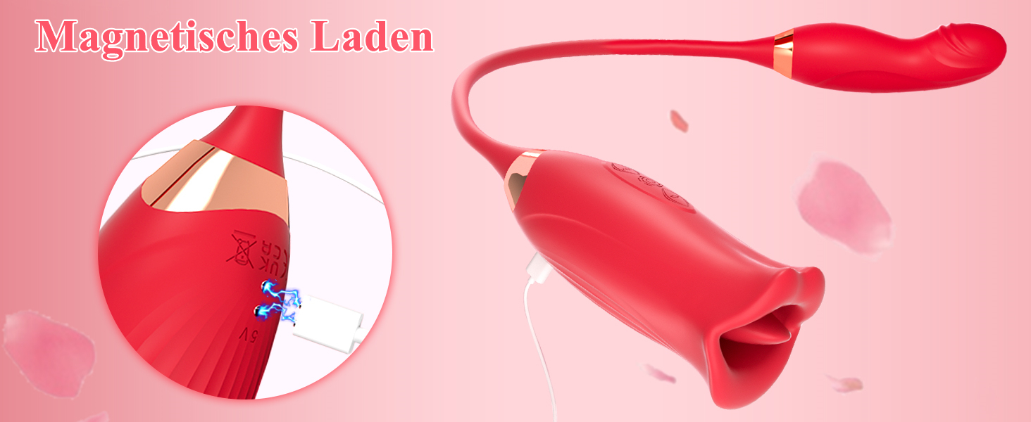 Вібратор для жінок Swing G-Spot з 10 режимами лизання та кусання, рожевий вібратор-дилда для стимуляції клітора, дорослий секс-іграшка для жінок та пар RF37-RD