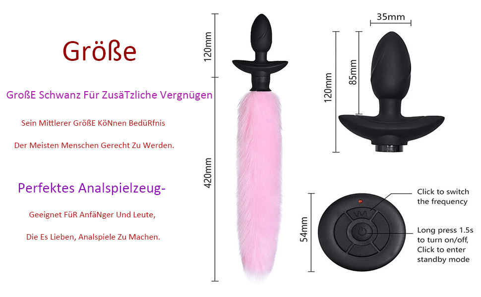 Анальні вібратори ChicLSQ з пультом дистанційного керування – силіконовий анальний плагін з пульта та вібрації, косплей, для жінок та чоловіків, розширювач ануса, чорний
