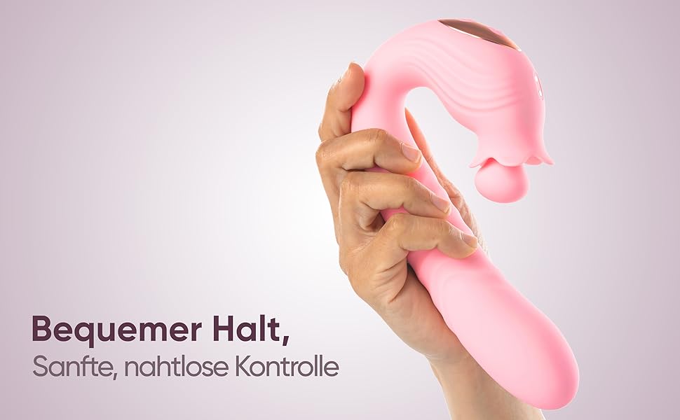 Вібратор кролик Selove 5-в-1 з ротаційною головкою для клітора – іграшка для дорослих (рожевий)