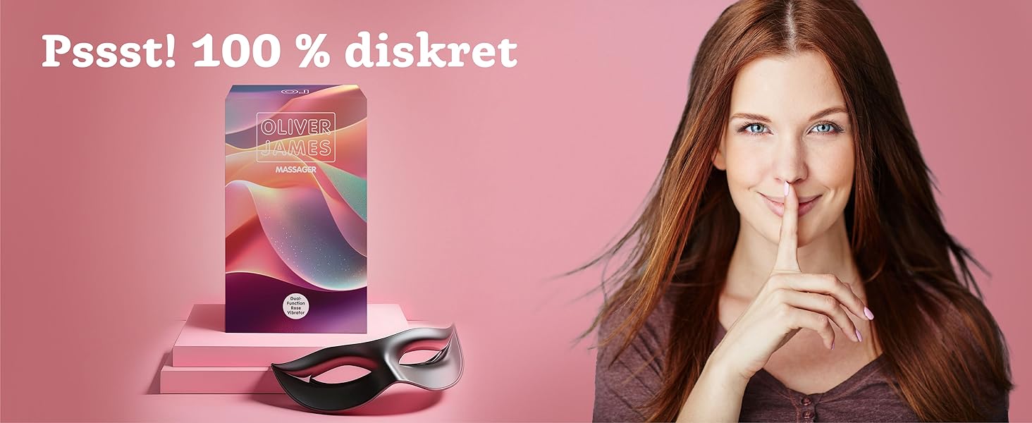 Вібратор-аналізатор Rosen від Oliver James - 10 режимів, водонепроникний, USB-зарядка (фіалковий)